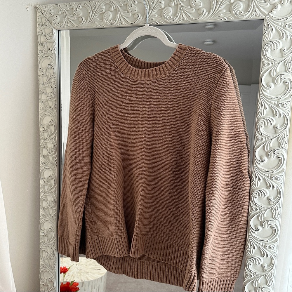 J. CREW BROWN KNIT SWEATER